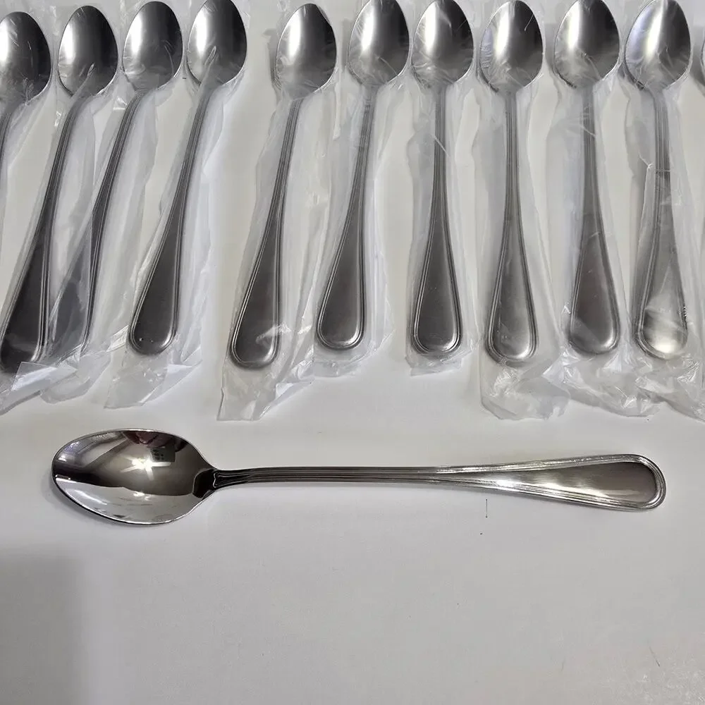 NIP TOWLE STRATFORD Stainless Flatware 12 Twelve TEA SPOONS Glossy